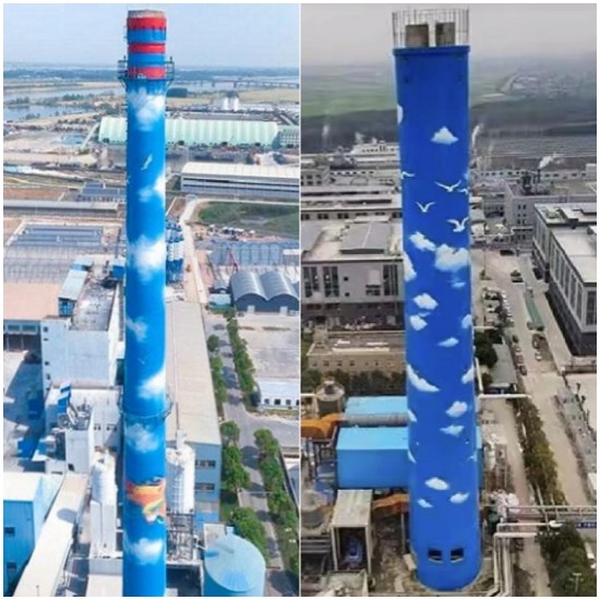 煙囪美化專業技術，讓煙囪環保美觀